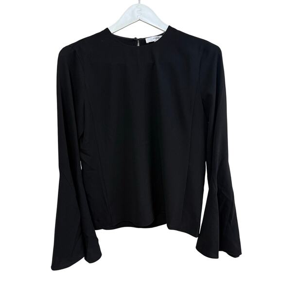 FRAME Flutter Sleeve Crepe Blouse XS - Picture 8 of 12